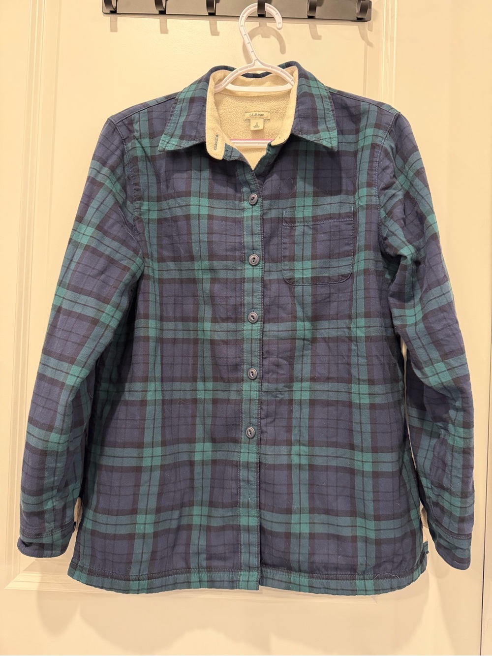 L.L. Bean Women’s Fleece Lined Flannel, small